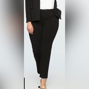 Eloquii Stretch Ultimate Pintuck Pant in Black